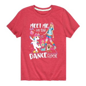 Boys' JoJo Siwa Meet Me On The Dance Floor Short Sleeve Graphic T-Shirt - Heather Red - Small - 1 of 4
