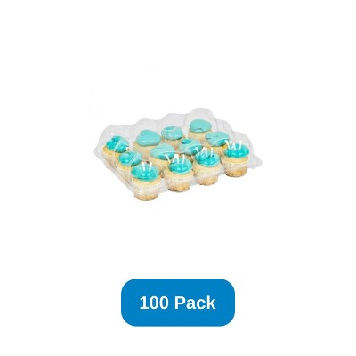 Green Paper Products 12 Count Cupcake Container Clear PET - Case of 100