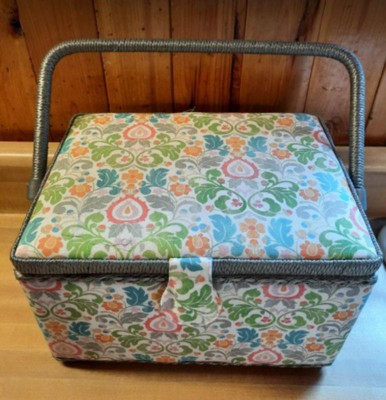 Dritz Small Sewing Basket Filled With Embroidery Supplies : Target