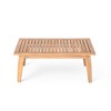 2-Piece Outdoor Patio Acacia Wood Rope Weave Conversation Sofa Set with Coffee Table - 4 of 4