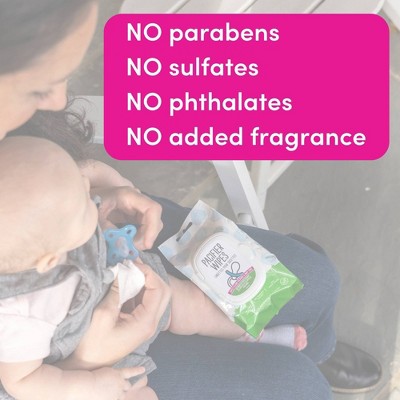 Dapple Baby Unscented Baby Pacifier Cleaning Wipes - 120ct: Plastic Bag Wipes for Breast Pumps & Accessories