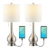 (Set of 2) 24" Tyler Gourd Iron LED Table Lamps with Pull-Chain with Dual USB Charging Port - JONATHAN Y - 4 of 4