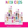 Kitty Caps Nail Caps Covers Cat Claws - Medium (9-13 lbs)- Black With Gray Tips & Baby Blue (40 Count) - 4 of 4