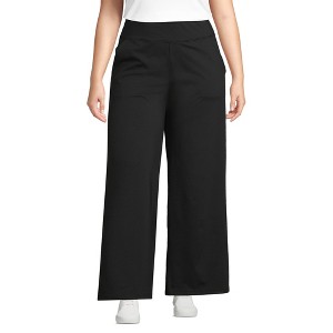 Lands' End Women's Active Hi Impact High Rise Wide Leg Pants - 1 of 3