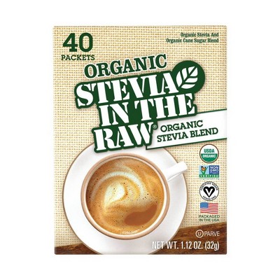 Organic Stevia In The Raw Zero Calorie Sweetener Packets - 1.12oz/40pk