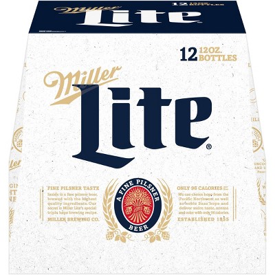 Miller Lite Beer - 12pk/12 fl oz Bottles
