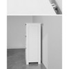 Bathroom Floor Cabinet, Free-Standing Storage Cabinet with 3 Drawers, 11.8 x 12.6 x 31.9 Inches, Modern Style, Matte White - 3 of 4