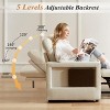 Dyonery 3-in-1 Sleeper Sofa Chair Bed, 42.5" W Convertible Sleeper Chair with Pull Out Bed, Adjustable Backrest, Side Pockets - 3 of 4