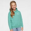 The Juniper Shop Embroidered Hand Drawn Heart Youth Graphic Hoodie - 2 of 3