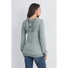 Hello Miz Women's Double Layer Long Sleeve Maternity Nursing Hoodie - 3 of 4