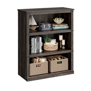 3 Tier Bookcase, Farmhouse Book Shelf with Storage, 40 Inch Tall Open Display Bookshelves, Wooden 3 Shelf Bookcase for Living Room, Bedroom - 1 of 4