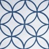 LunaLulinlk Teal and Blue PEVA Shower Curtain, 70" x 72" - 4 of 4