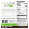 No Sugar Company Keto Bar, Chocolate Fudge Brownie, 12 Bars, 1.41 oz (40 g) Each - 2 of 3