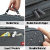 Fmeida Pencil Case, Large Capacity Pencil Case Organizer; Double Zipper Storage Bag Black - 3 of 4