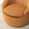 31" Teddy Fabric Barrel Swivel Accent Chair with Plush Cushion - 4 of 4