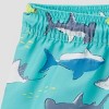 Carter's Just One You&#174 Toddler Boys' Long Sleeve Shark Printed Rash Guard Swimwear Sets - Blue - 4 of 4