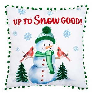 The Lakeside Collection Let It Snow Embroidered Accent Pillows - 1 of 3