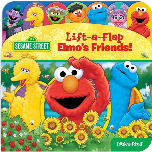 Sesame Street: Elmo's Friends! Lift-a-flap Look And Find - By Pi Kids ...