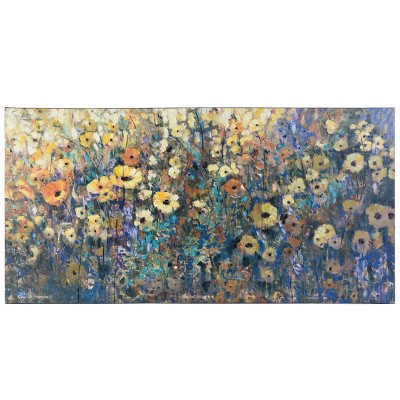 Wallis Dancing Flowers Unframed Wall Canvas - StyleCraft