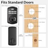 ZACHVO Fingerprint Door Lock Keyless Deadbolt, Electric Door Locks with Keypads and Emergency Charging Port, Oil Rubbed Bronze - 3 of 4