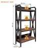 Freestanding 4-Tier Kitchen Baker's Rack with Adjustable Shelves, Heavy Duty Storage Shelf with Open Back for Pantry or Garage-3irtyhousy - 4 of 4