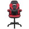 Flash Furniture X10 Gaming Chair Racing Office Ergonomic Computer PC Adjustable Swivel Chair with Flip-up Arms - image 3 of 4