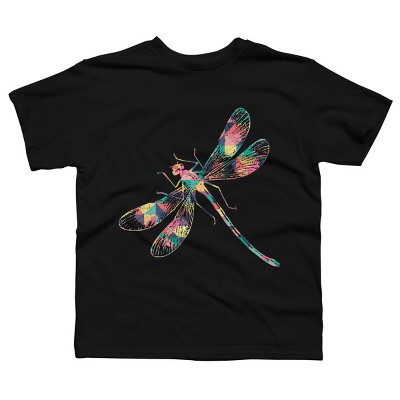 Boy's Design By Humans Dragonfly Abstract Summer Color By BaoMinh T-Shirt