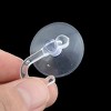 Unique Bargains Family Window Glass Rubber Wall Suction Cup Hooks 1" Dia Clear 23 Pcs - 3 of 3