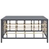 vidaXL Patio Table Anthracite 27.6 in.x27.6 in.x13.4 in. Poly Rattan - 4 of 4