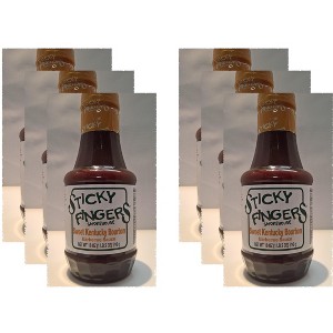 Sticky Fingers BBQ Sauce Sweet Kentucky Bourbon - Case of 6 - 18 OZ - 1 of 4