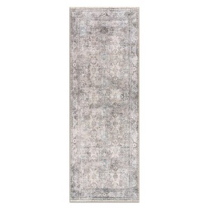 World Rug Gallery Transitional Distressed Vintage Machine Washable Area Rug - 1 of 4