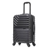 InUSA Aurum Lightweight Hardside Carry On Spinner Suitcase - Black - 2 of 4