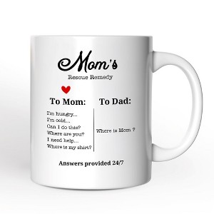 To Mom VS To Dad Funny Mug, Moms Rescue Remedy Gift (Non-Custom Only)| OrnamentallyYou - 1 of 4