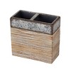 SKL Home Farmhouse Crate Toothbrush Holder - Natural 4.14x2.05x4.28 - 2 of 4