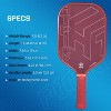 AENKYO 16.5 Inch Fiber Pickleball Paddle - Cold Pressed Kevlar Face, USAPA Approved Carbon Fiber Purple/Black Racquet - 4 of 4