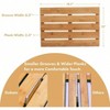 Bamboo Bath Mat - Non - Slip, Easy - Clean Floor Mat for Shower, Spa, Pool - 19.7x13 Inches - 2 of 4