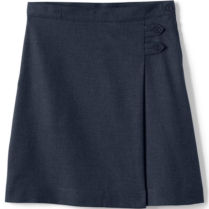 Lands' End School Uniform Kids Solid A-line Skirt Below the Knee, 1 of 4