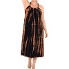 HAPPY BAY Women's Vacation Wear Casual Maxi Long Sundress Summer Daily wear Loose Fashion Spaghetti Strap Sundress 1X Black, Tie Dye - 2 of 3