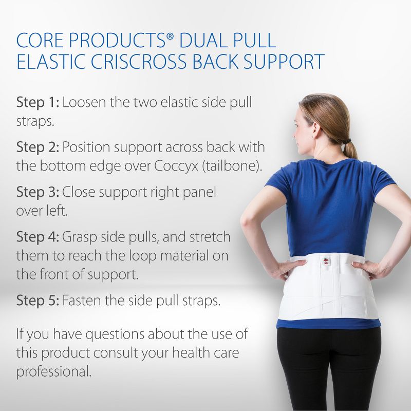 Core Products Dual Pull CrissCross Lumbosacral Belt, 5 of 9