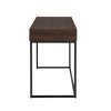 Carolina Living Horatio Computer Desk with Drawers Elm/Black: Metal Frame, MDF Surface, Adult Assembly - 4 of 4