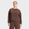 Women's Airy Sleek Ribbed Crewneck Sweatshirt - All In Motion™ - 4 of 4