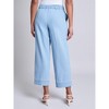 Jones New York Petite Tie Waist Stitch Hem Pant - 3 of 3
