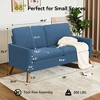 Dyonery 68" Loveseat Sofa, Comfy 2-Seater Couch for Small Spaces, Mid Century Modern Love Seat with Tool-Free Assembly & Removable Covers - 3 of 4