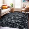 World Rug Gallery Bohemian Minimalist Stripe Desing Area Rug:  Geometric,  Low Pile,  Pet Friendly,  Indoor - 2 of 4