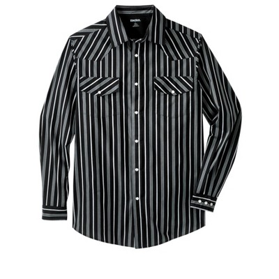 Boulder Creek by KingSize Men's Big & Tall Tall Western Snap Front Shirt