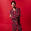 Red Tartan Plaid Men's Long Sleeve & Relaxed Long Pajama Pants - Posh Peanut - 4 of 4