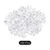 Unique Bargains Plastic Reusable Easy to Recognize Clothes Hanger Sizer Marker Garment Color Coding Clear 100 Pcs - 3 of 4