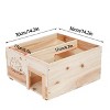 Artloge Large Wooden Hedgehog House Predator Proof Guinea Pig Small Animal Hibernation Shelter Hideout Wood Habitat Nest Box House with Felt Roofing - 4 of 4