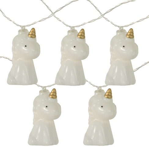 Northlight 10ct Battery Operated Unicorn Summer Led String Lights Warm ...