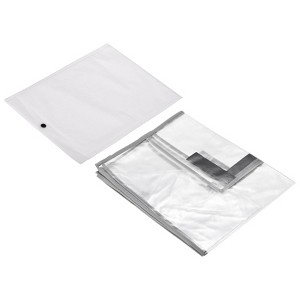 Unique Bargains PVC Waterproof Universal Suitcase Luggage Dust Cover with Fastener Transparent 1 Pc - 1 of 4